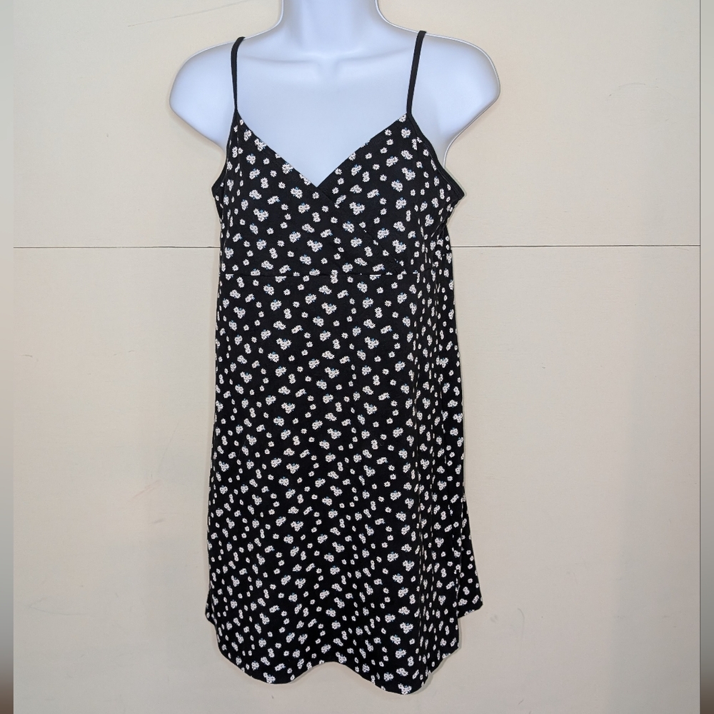 Aero Seriously Soft Mini Dress Daisy Print And Black
